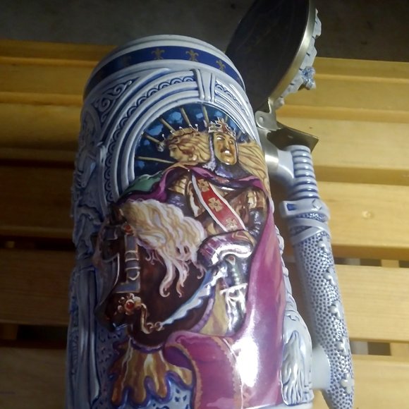 Avon Knights of the Realm Lidded Beer Stein, No Box Dated 1995 - Picture 3 of 5
